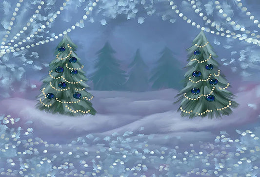 KMK - Christmas Trees  Backdrop