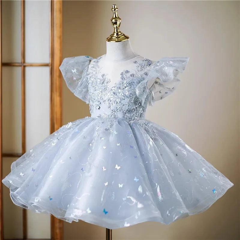 KMK - 1-12Y Sequins Tutu Dress