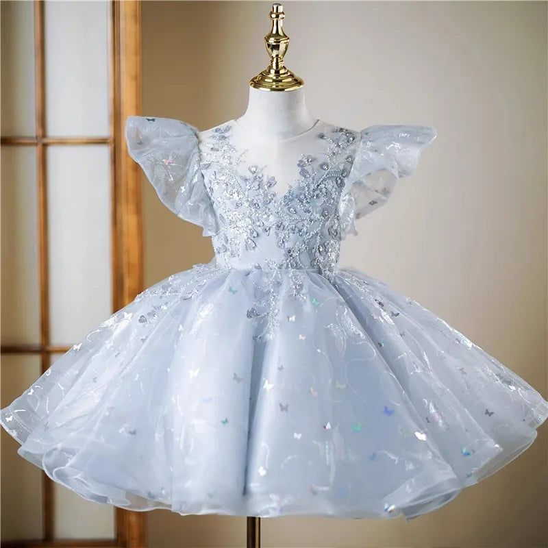 KMK - 1-12Y Sequins Tutu Dress