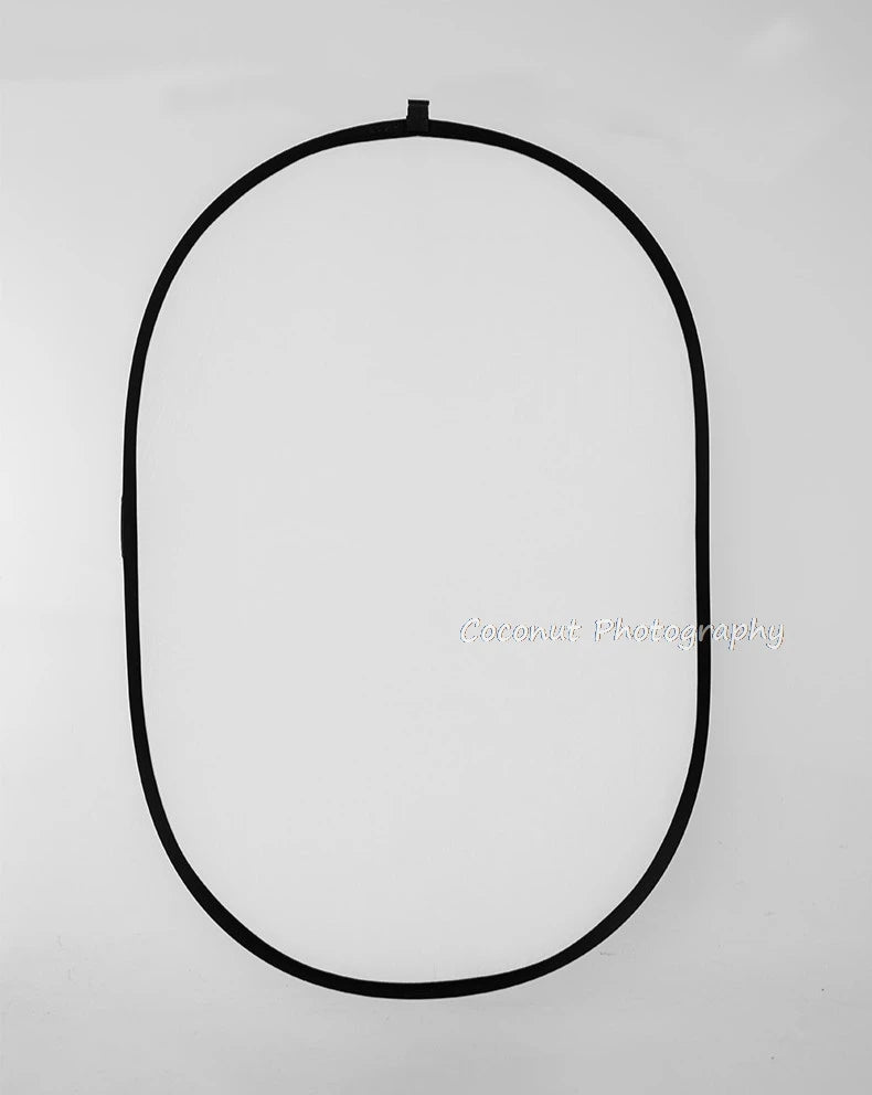 KMK - 100*150CM Studio Photo Oval Collapsible Light Reflector