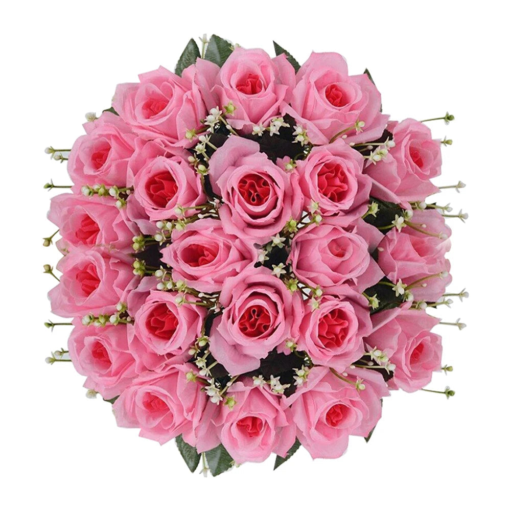 KMK - 18 Heads Silk Rose Stems