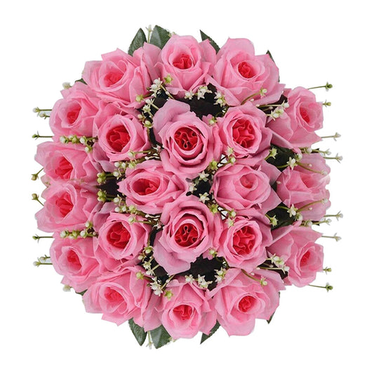 KMK - 18 Heads Silk Rose Stems