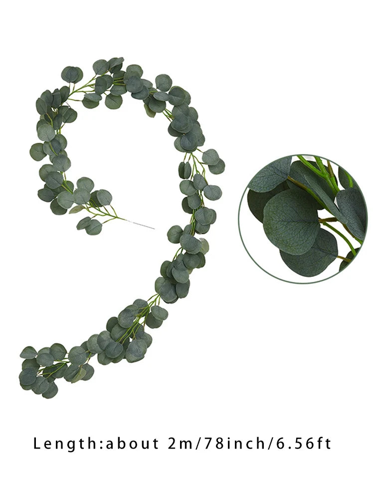 KMK - 1pc Artificial Leaves Garland