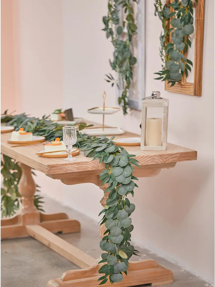 KMK - 1pc Artificial Leaves Garland