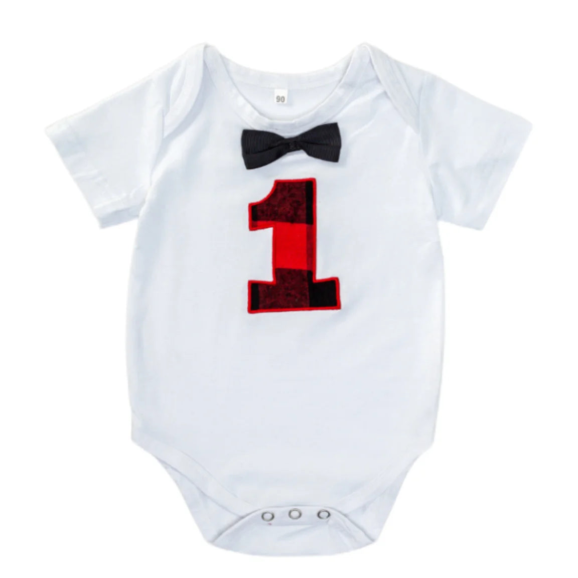 KMK - 1st Birthday Romper with Overalls Set