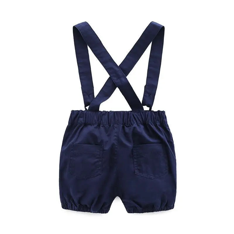 KMK - 1st Birthday Romper with Overalls Set