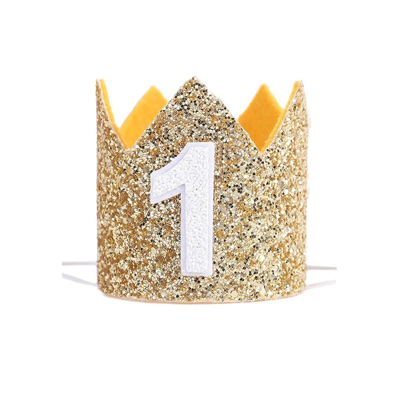 KMK -1st Birthday crown headbands - assorted