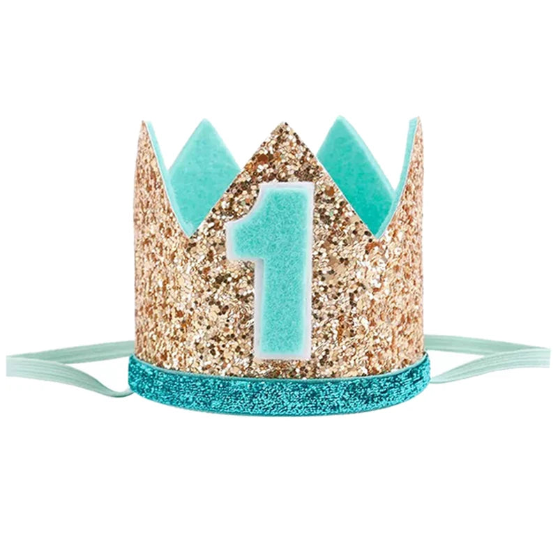 KMK -1st Birthday crown headbands - assorted