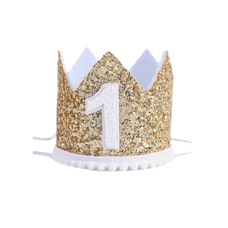 KMK -1st Birthday crown headbands - assorted