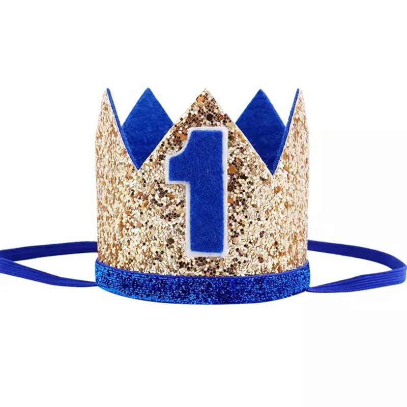 KMK -1st Birthday crown headbands - assorted