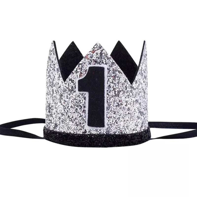 KMK -1st Birthday crown headbands - assorted