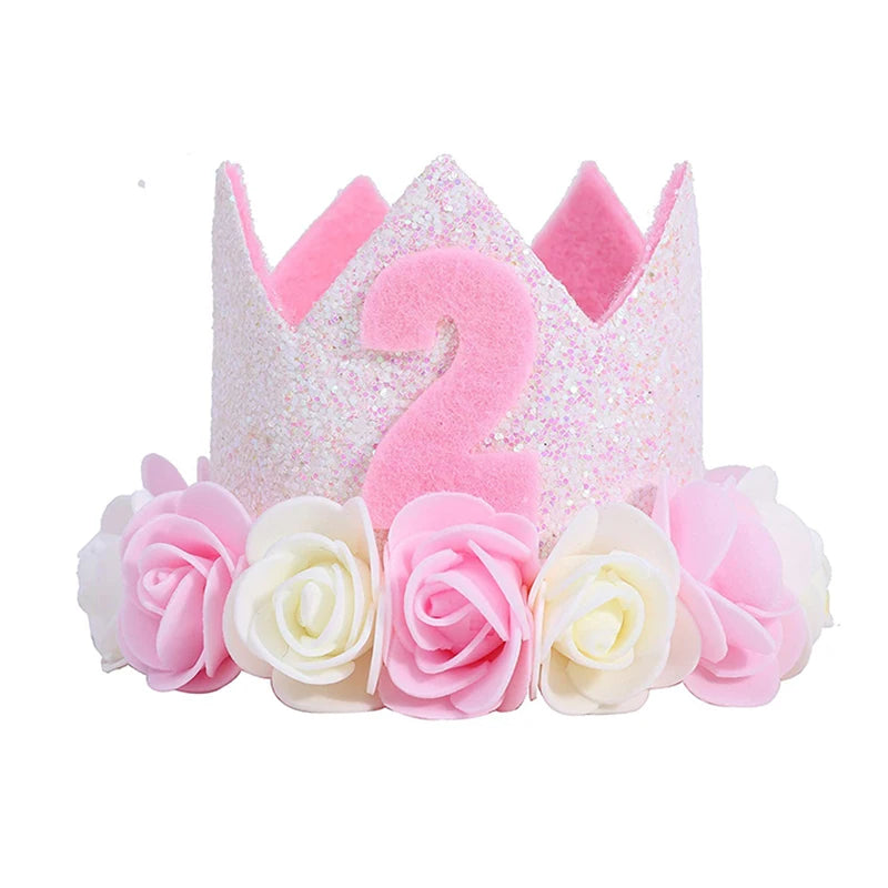 KMK -1st Birthday crown headbands - assorted