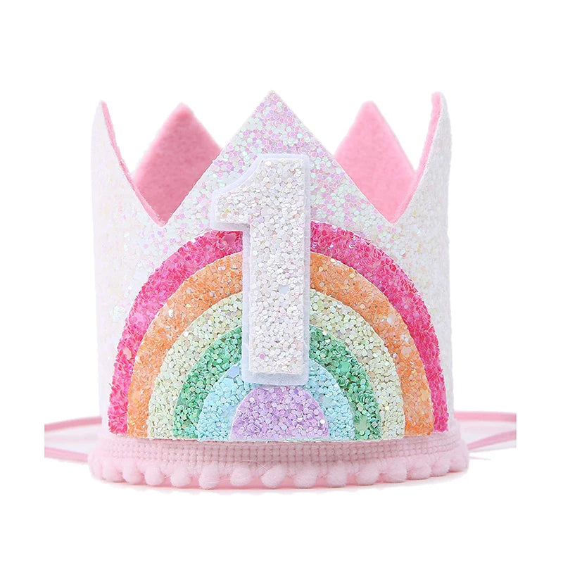 KMK -1st Birthday crown headbands - assorted