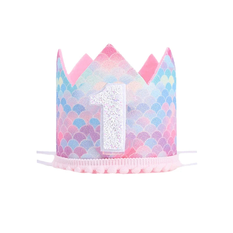 KMK -1st Birthday crown headbands - assorted