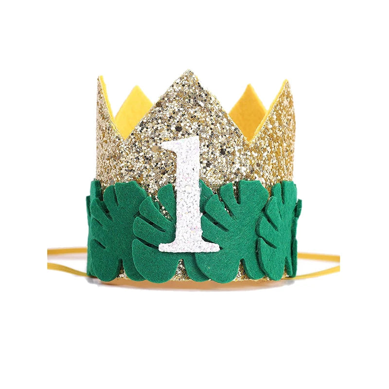 KMK -1st Birthday crown headbands - assorted