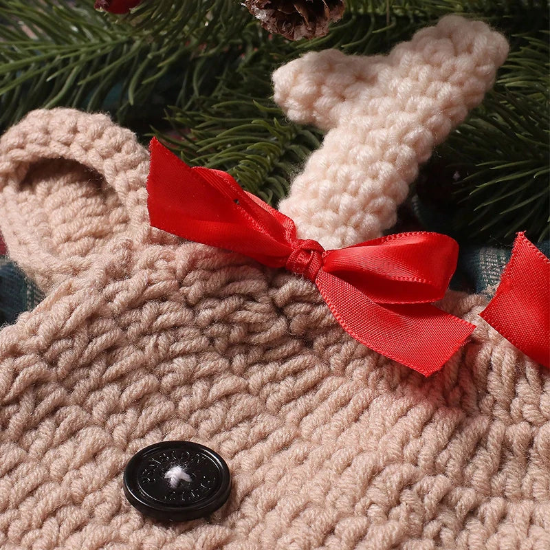 KMK -2 piece Christmas knitted Reindeer Set