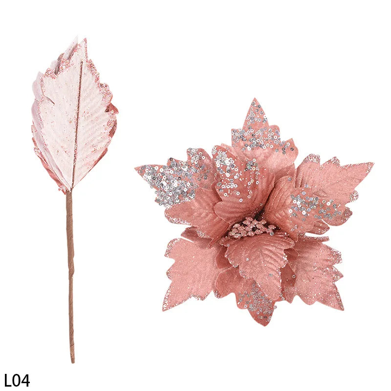 KMK - 20/25cm Large Sequin Christmas Flower