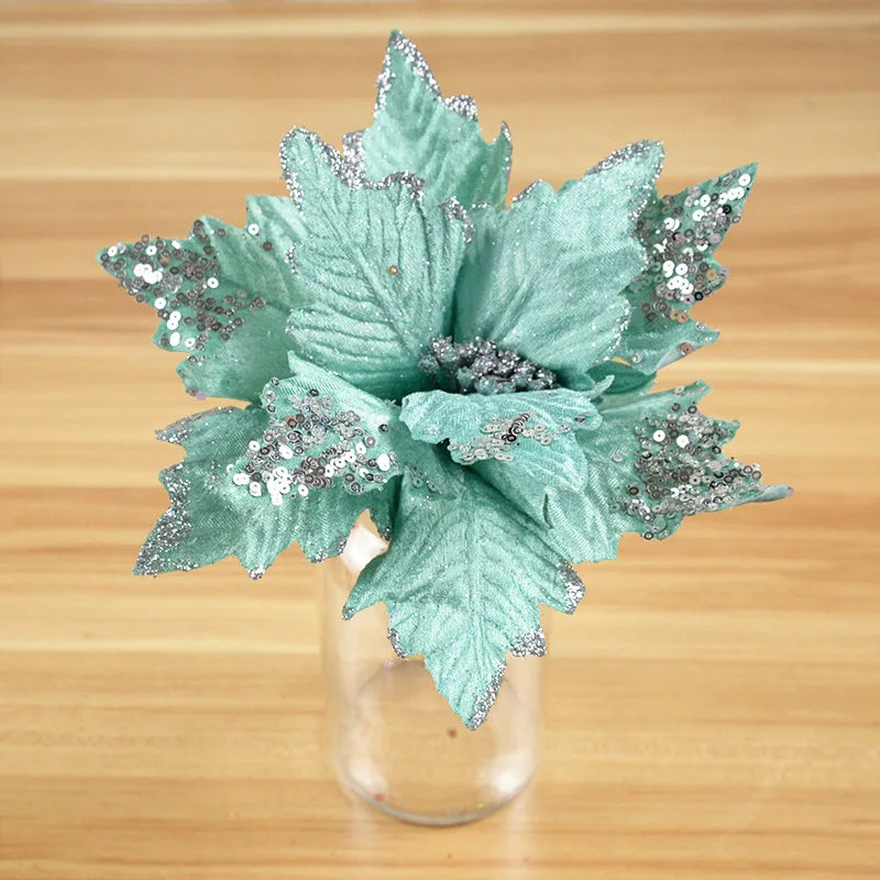 KMK - 20/25cm Large Sequin Christmas Flower