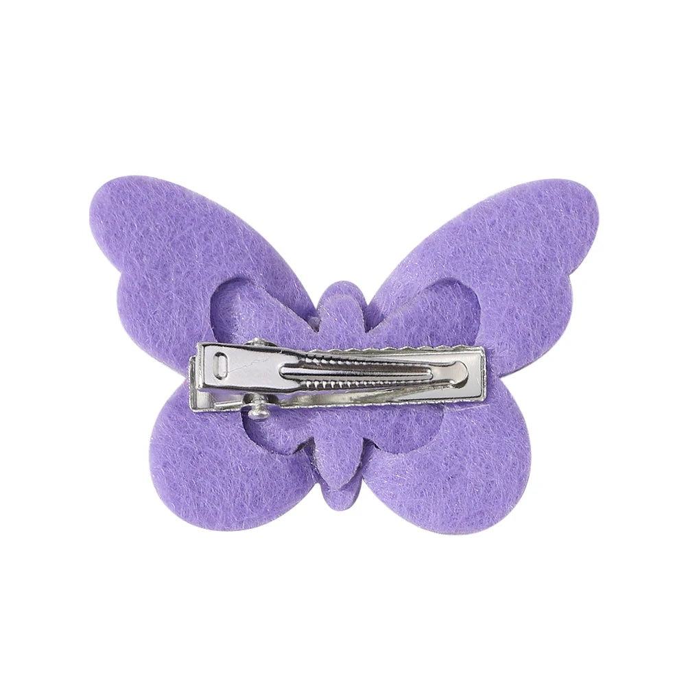 KMK - 2/4pcs/set Crochet Butterfly Hair Clips