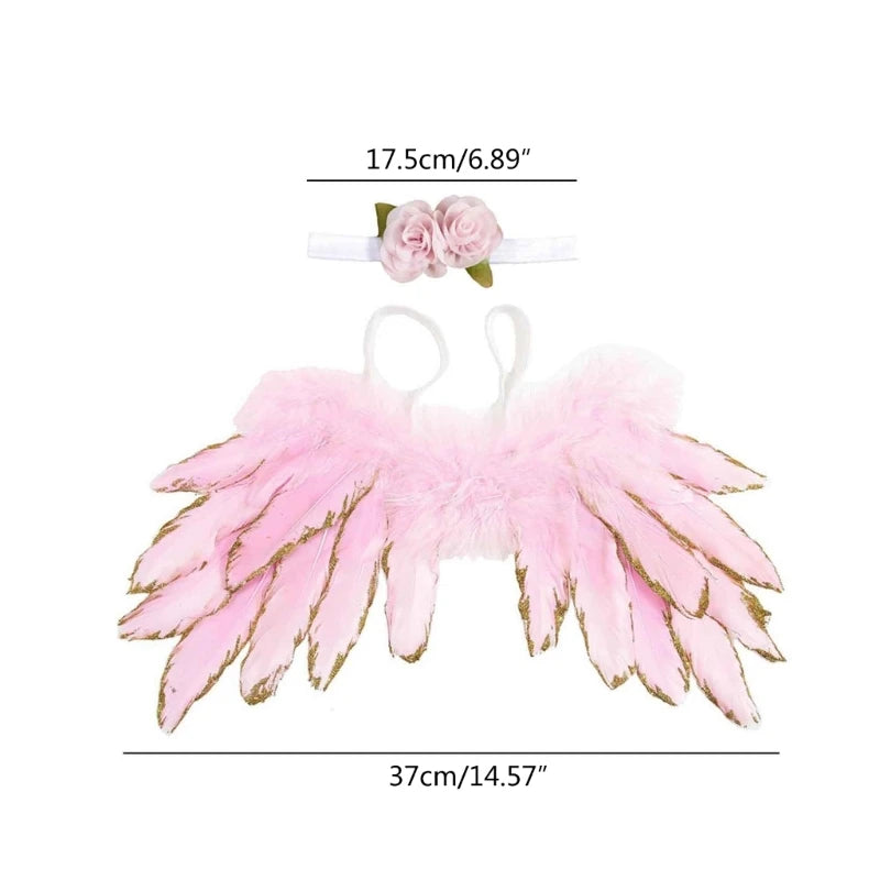 KMK - 2PCS Feather Wing & Headband Set