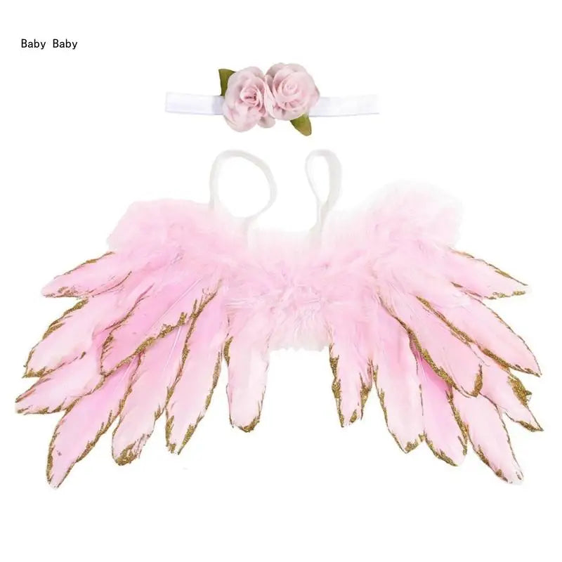 KMK - 2PCS Feather Wing & Headband Set