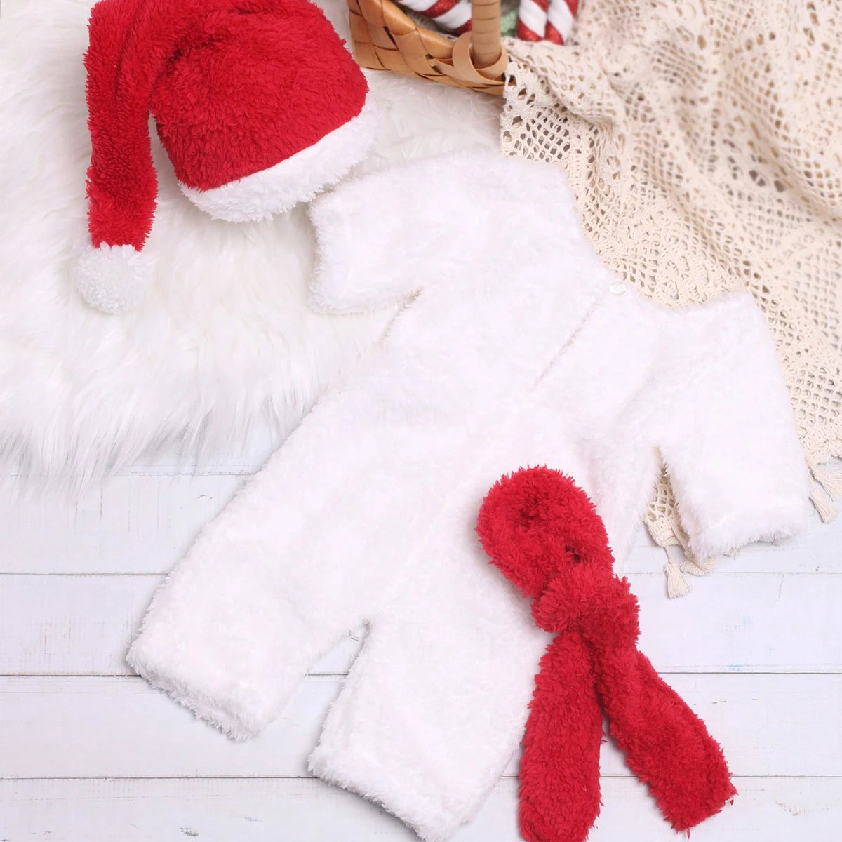 KMK - 3 Piece Snowman Christmas Romper Set