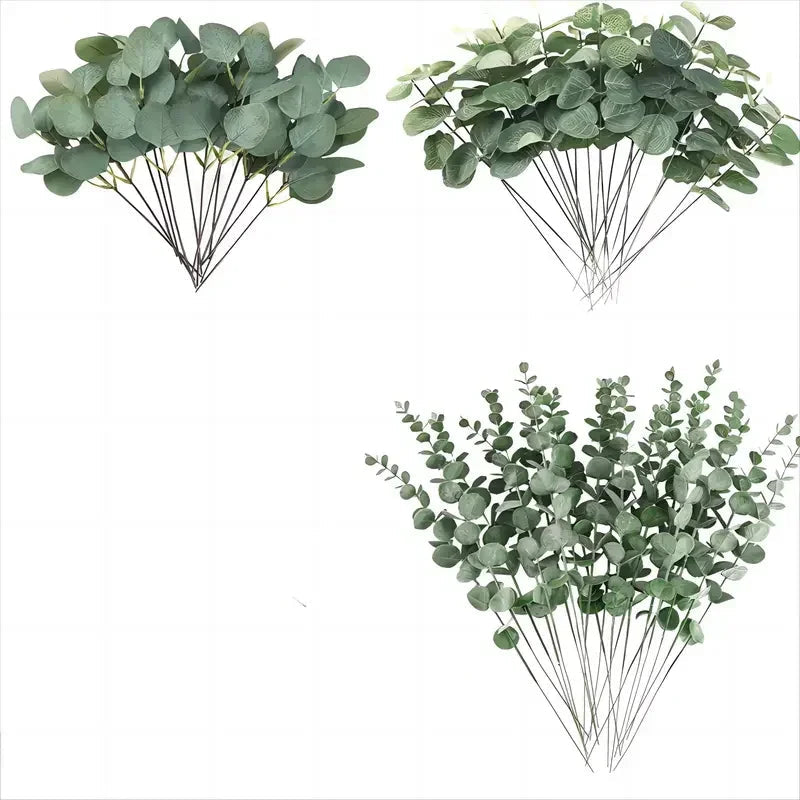 KMK - 30/60pcs Artificial Eucalyptus Stems