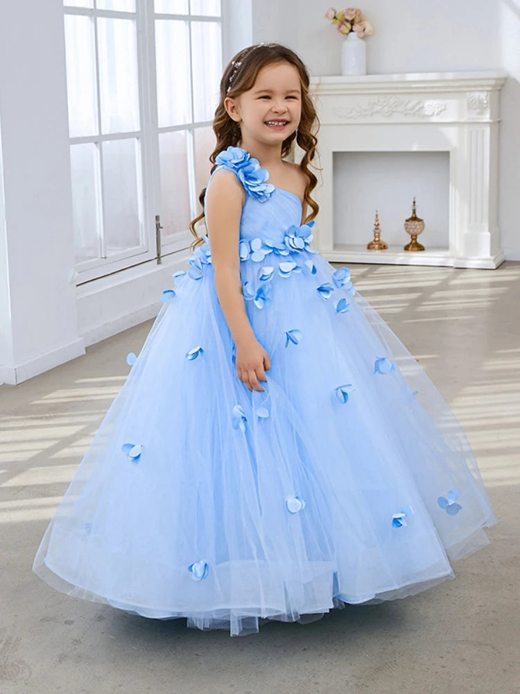 KMK - 3D Petals Lace Tulle Dress