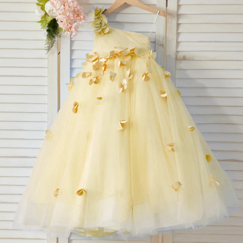 KMK - 3D Petals Lace Tulle Dress