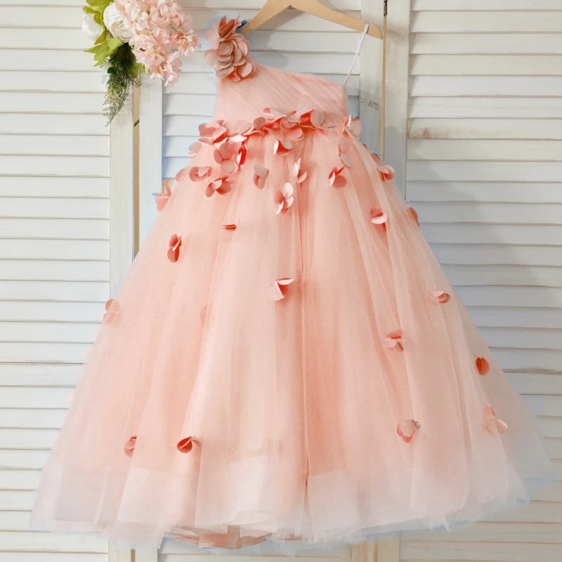 KMK - 3D Petals Lace Tulle Dress