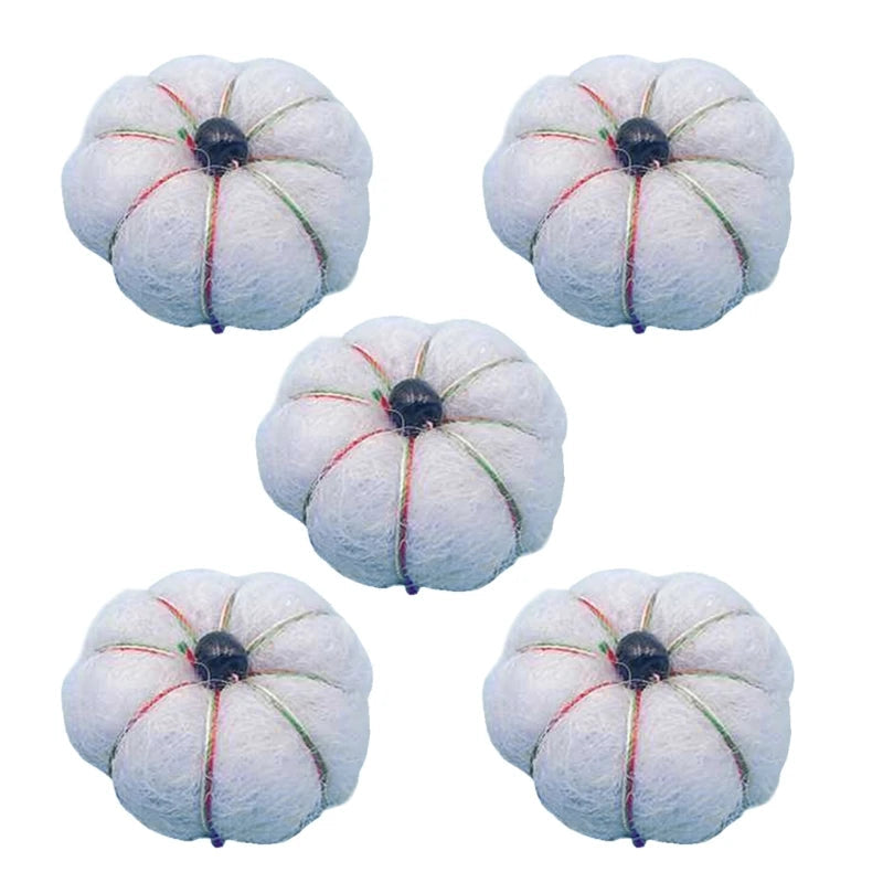 KMK - 5 Pack Of Wool Felt Pumpkins Balls Photography Prop