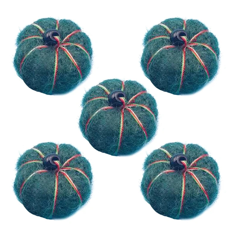 KMK - 5 Pack Of Wool Felt Pumpkins Balls Photography Prop