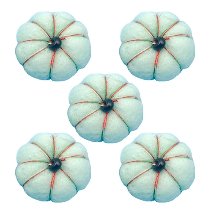 KMK - 5 Pack Of Wool Felt Pumpkins Balls Photography Prop