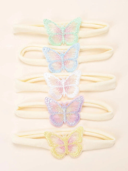 KMK - 5pcs Butterfly Headbands