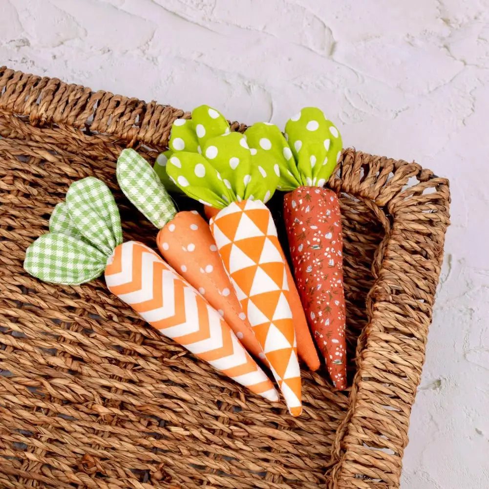 KMK - 5pcs Easter Fabric Carrots props