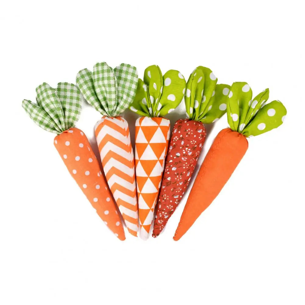 KMK - 5pcs Easter Fabric Carrots props