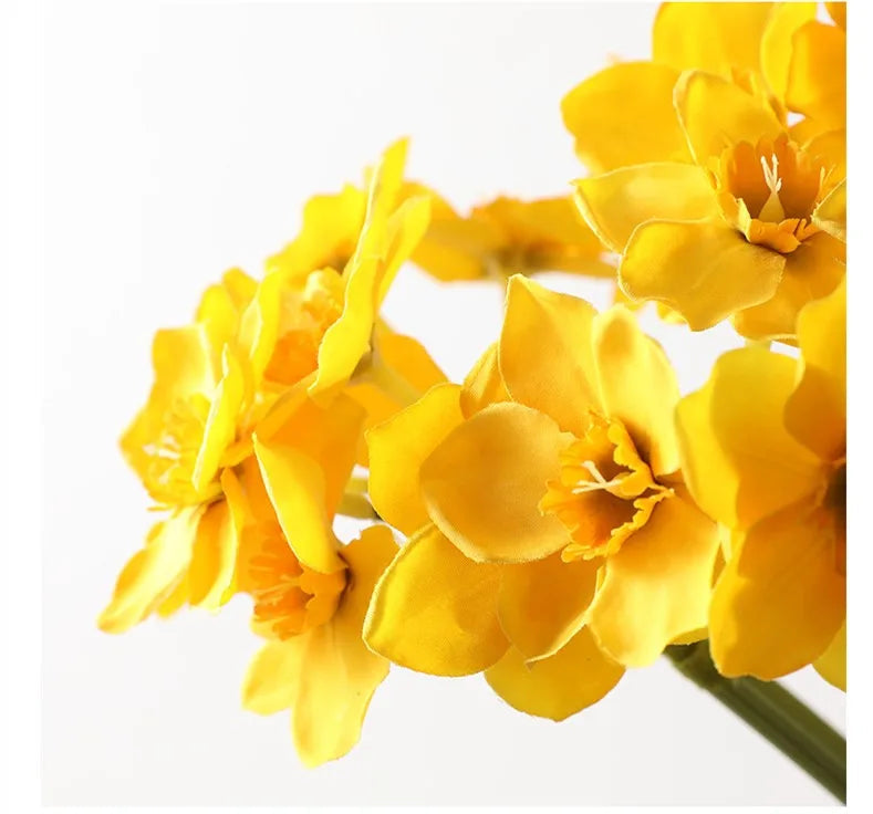 KMK - 6Pc Artificial Daffodil Flower Bunch