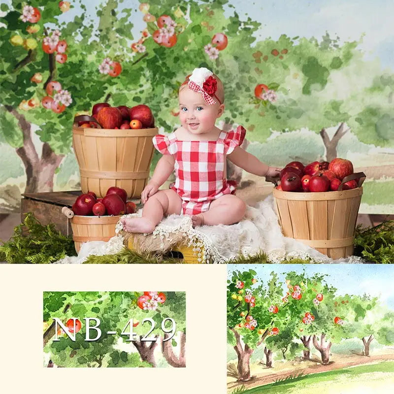 KMK - Apple Orchard Backdrop