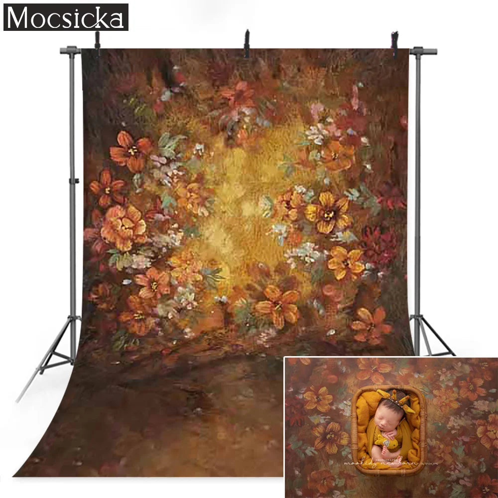 KMK - Autumn Leaves watercolour backdrop