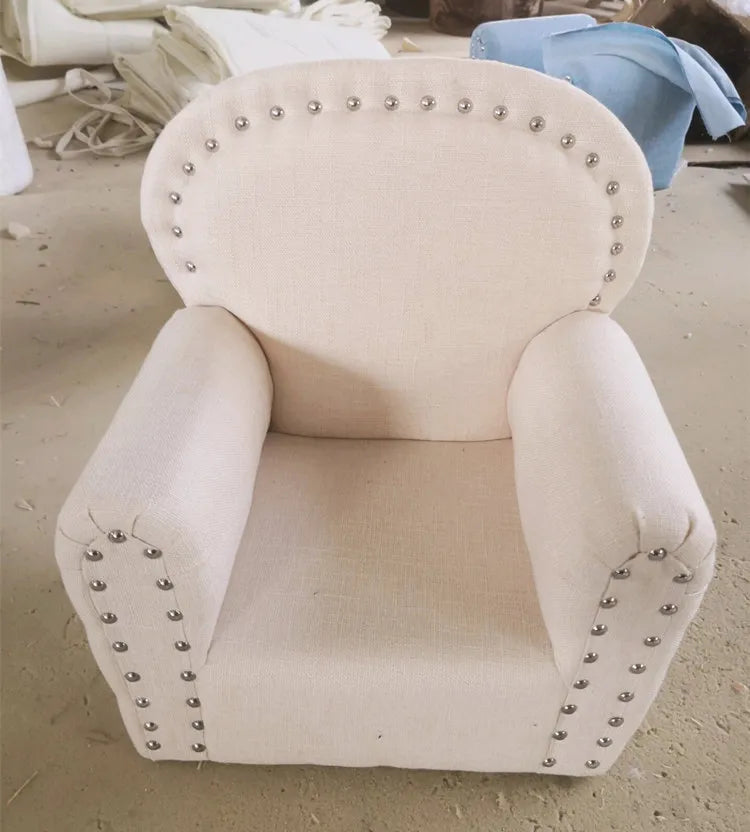 KMK - Baby Sofa Wood Chair Photo Prop