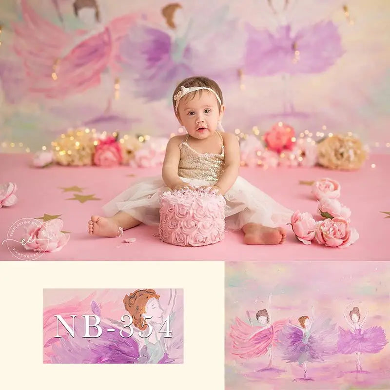 KMK - Ballerina Watercolour Backdrop