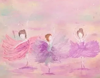 KMK - Ballerina Watercolour Backdrop