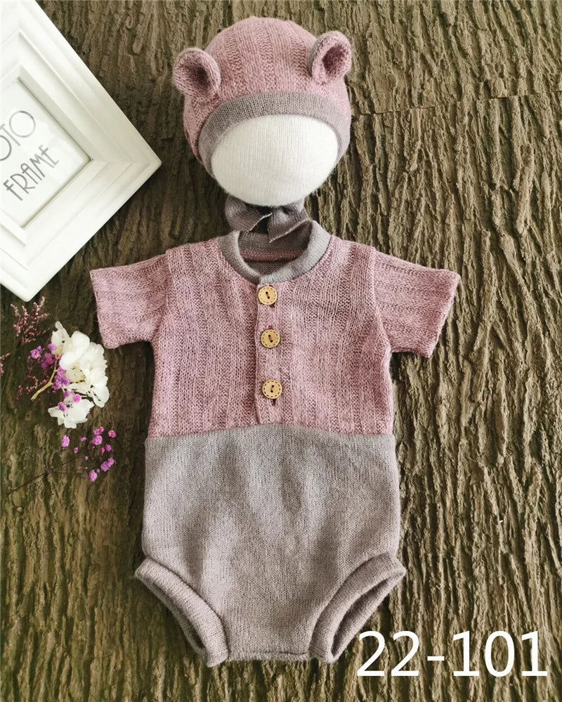 KMK - Beary Romper & Bonnet Set