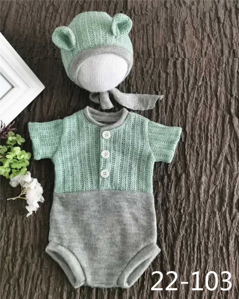 KMK - Beary Romper & Bonnet Set