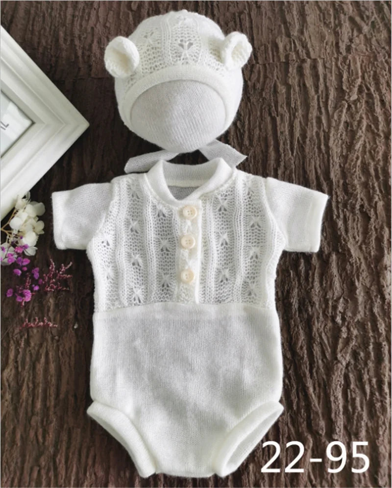 KMK - Beary Romper & Bonnet Set