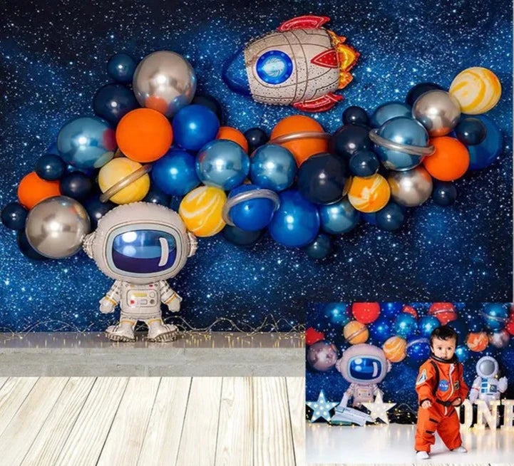 KMK - Birthday Astronaut Backdrop