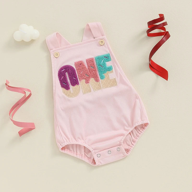 KMK - Birthday Embroidery Romper