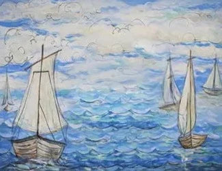 KMK - Boats watercolour backdrop