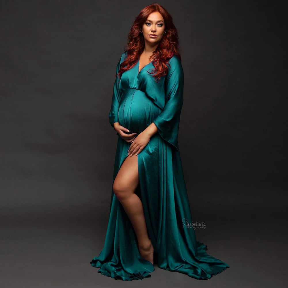 KMK - Boho Soft Maternity Photography Gown