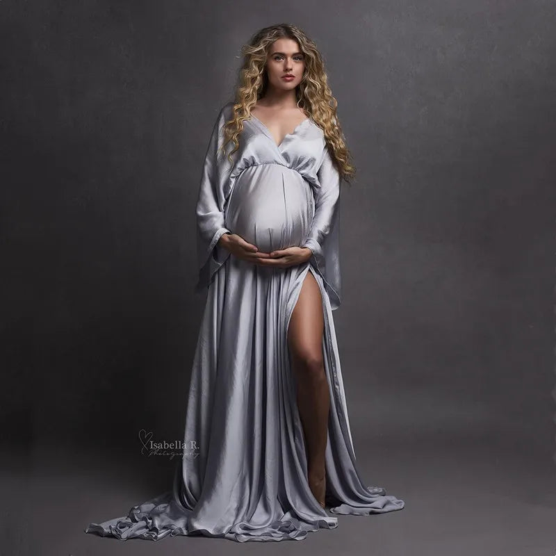 KMK - Boho Soft Maternity Photography Gown